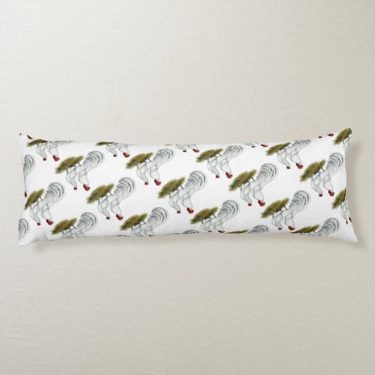 Coussins Longs Phoenix : Paire blanche (Dos)