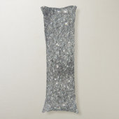 Coussins Longs Photo argentée élégante de tape-à-l'oeil de (devant Vertical)