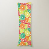Coussins Longs Pièces de fruits d'agrumes pop art 2 (Devant (Vertical))