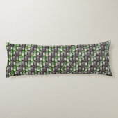 Coussins Longs Pièces rectangulaires sculptées et teintées, vert (Dos)