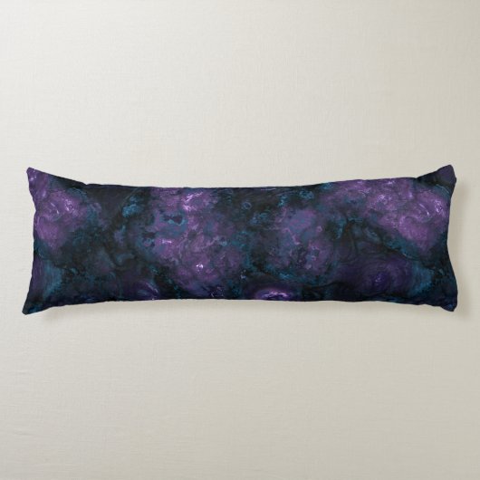 Coussins Longs Pierre bleu turquoise et améthyste (Devant)