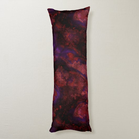Coussins Longs Pierre rouge et violet abstrait (Dos (Vertical))