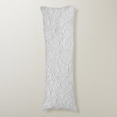 Coussins Longs Pierre texturée blanche, Art Abstrait monochrome (Devant (Vertical))