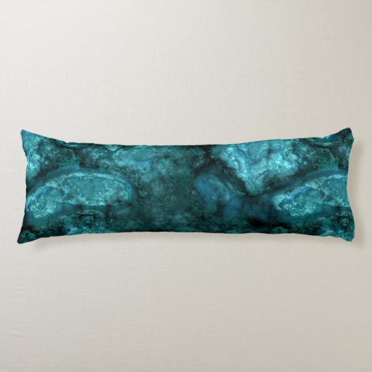 Coussins Longs Pierre turquoise abstraite (Devant)