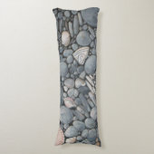 Coussins Longs Pierres de plage Coques Galets Rochers Peinture Ar (Devant (Vertical))