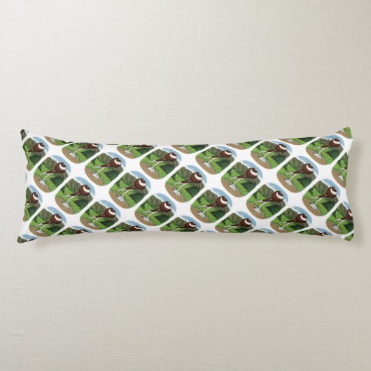 Coussins Longs Pigeon Pouter Anglais Avec Montagne (Devant)