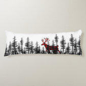 Coussins Longs Pin de l'Est Forêt Plaid Reindeer (Devant)
