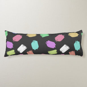 Coussins Longs Pinceau de peinture contours, pinceaux colorés