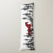 Coussins Longs Pine de l'Est Forêt Buffalo Plaid Cheval sauvage (Dos (Vertical))