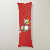 Coussins Longs Pingouins de Noël (Devant (Vertical))