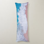 Coussins Longs Pink Beach Bermudes Personnalisé (Dos (Vertical))