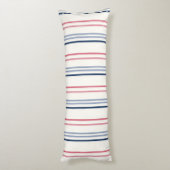 Coussins Longs Pink blue and white stripes (Dos (Vertical))