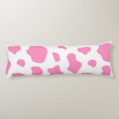 Coussins Longs Pink Cow Print Decorative Pillow (Dos)