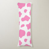 Coussins Longs Pink Cow Print Decorative Pillow (Devant (Vertical))