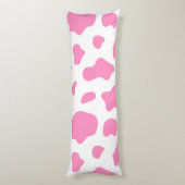 Coussins Longs Pink Cow Print Decorative Pillow (Dos (Vertical))