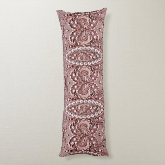 Coussins Longs Pink Flower Body Pillow (Dos (Vertical))