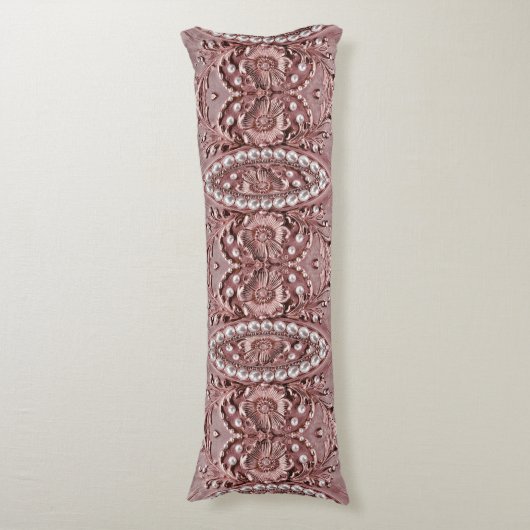 Coussins Longs Pink Flower Body Pillow (devant Vertical)