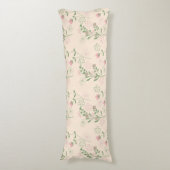 Coussins Longs Pink Green Retro Y2K les années 70 Fleur Motif (Devant (Vertical))