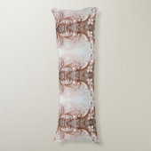 Coussins Longs Pink Ornate Pearl and Floral Body Pillow (devant Vertical)