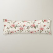 Coussins Longs Pink Roses Floral (Devant)