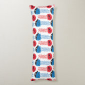 Coussins Longs Pirate Jellyfish, Motif de méduses, Sea Animaux (Dos (Vertical))