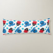 Coussins Longs Pirate Octopus, Motif de pieuvre, Animaux de mer (Dos)