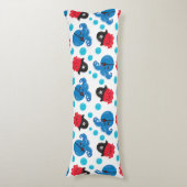 Coussins Longs Pirate Octopus, Motif de pieuvre, Animaux de mer (Devant (Vertical))