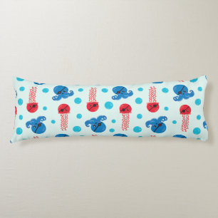 Coussins Longs Pirate Octopus, Pirate Jellyfish, Sea Animaux