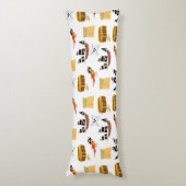 Coussins Longs Pirate Ship Treasure Motif à thème de coffre (Devant (Vertical))