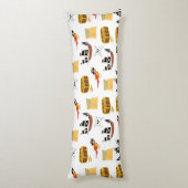 Coussins Longs Pirate Ship Treasure Motif à thème de coffre (Dos (Vertical))