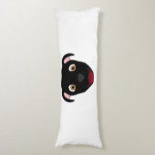 Coussins Longs Pitbull noir (Devant (Vertical))