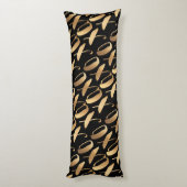 Coussins Longs PixDezines XOXO/Faux Gold/do-it-yourself couleurs (Dos (Vertical))