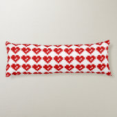 Coussins Longs Pixel Coeur 8 bits Amour (Dos)
