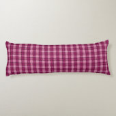 Coussins Longs Pixel Plaid_Magenta-Black (Dos)