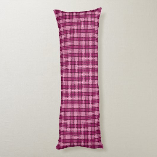Coussins Longs Pixel Plaid_Magenta-Black (Dos (Vertical))