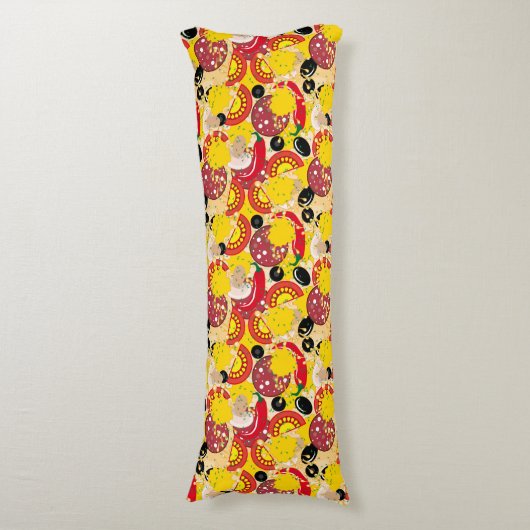 Coussins Longs Pizza (Devant (Vertical))