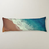 Coussins Longs Plage d'eau de mer sable fin été (Dos)