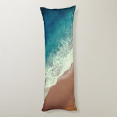 Coussins Longs Plage d'eau de mer sable fin été (Dos (Vertical))