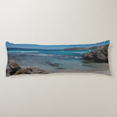 Coussins Longs Plage isolée sur votre lit (Dos)