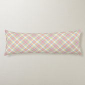 Coussins Longs Plaid en pastel de rayure (Devant)