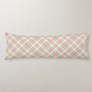 Coussins Longs Plaid en pastel de rayure