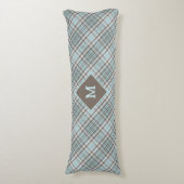 Coussins Longs Plaid Monogramme personnalisé / Motif Tartan (Devant (Vertical))
