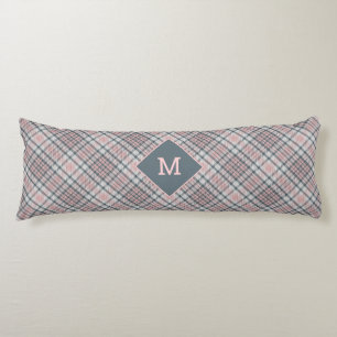 Coussins Longs Plaid Monogramme personnalisé / Motif Tartan