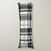 Coussins Longs Plaid noir et blanc (Devant (Vertical))