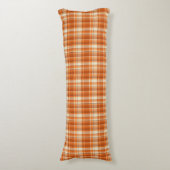 Coussins Longs Plaid orange (Devant (Vertical))