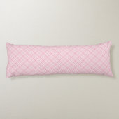 Coussins Longs Plaid rose-clair (Dos)