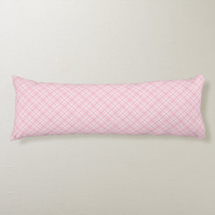 Coussins Longs Plaid rose-clair