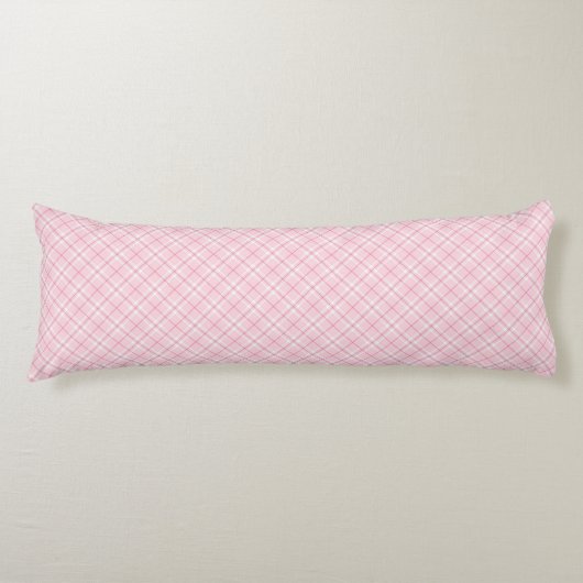 Coussins Longs Plaid rose-clair (Devant)