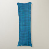 Coussins Longs Plaid turquoise (devant Vertical)