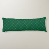 Coussins Longs Plaid vert foncé, motif traditionnel festif (Dos)